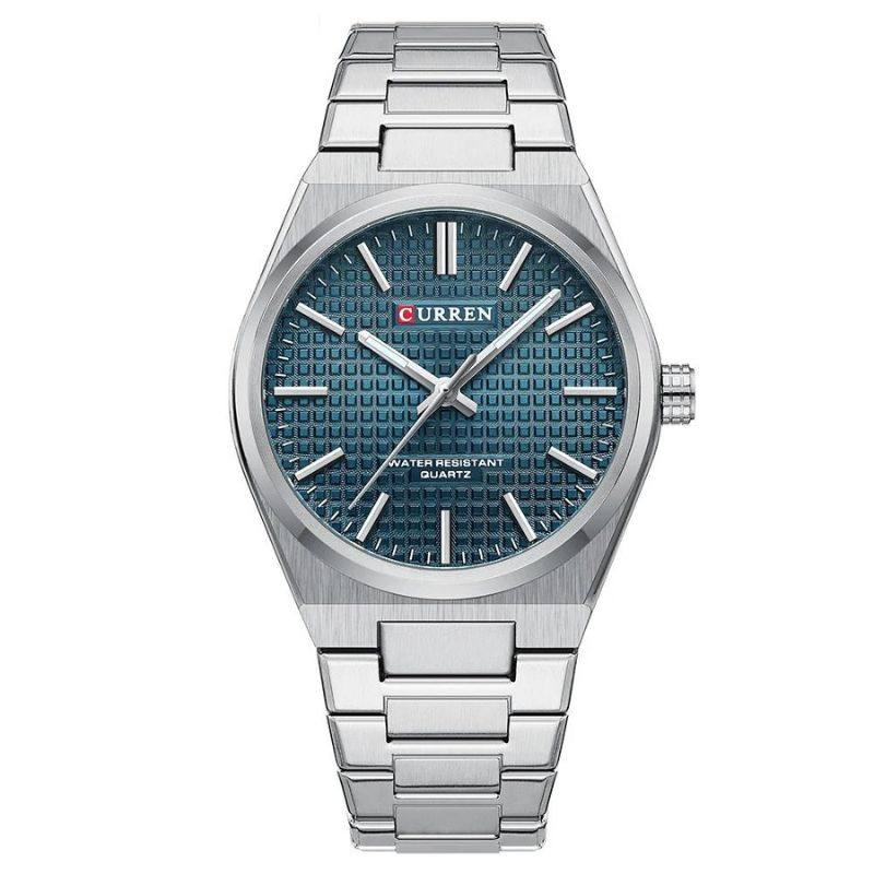 Herren-Uhr aus gebürstetem Edelstahl | Aether