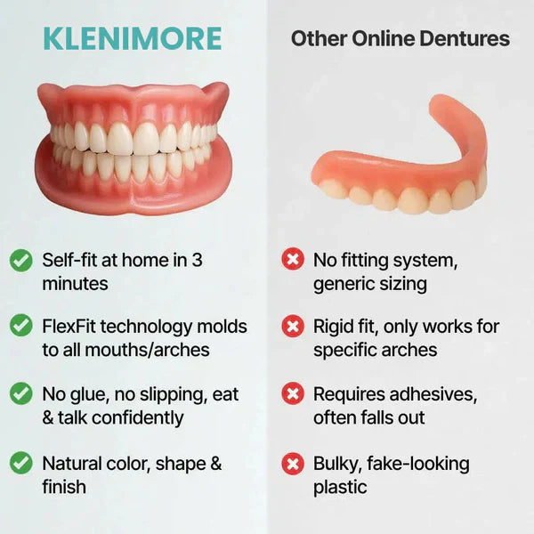 KLENIMORE™ Medical Full Denture with Strong Suction