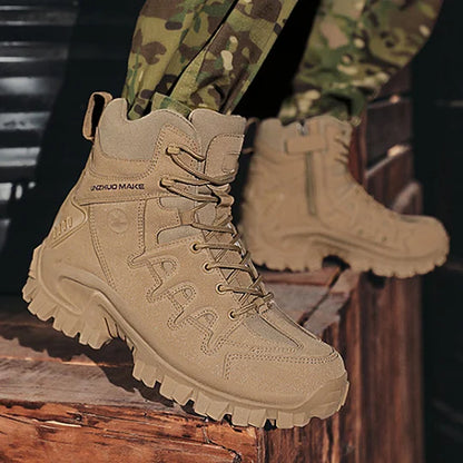 Men's Combat Boots – Waterproof, Slip-Resistant Hiking Boots