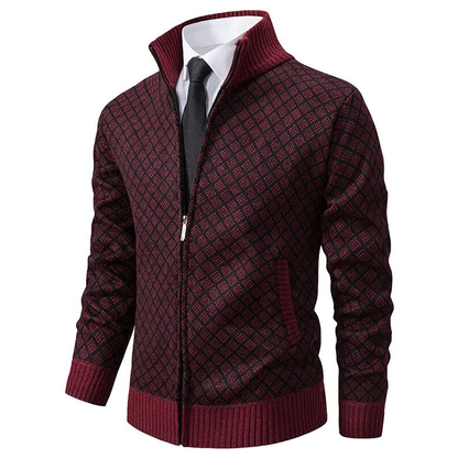 Remy-Doir® Gestricktes Jacquard-Gilet