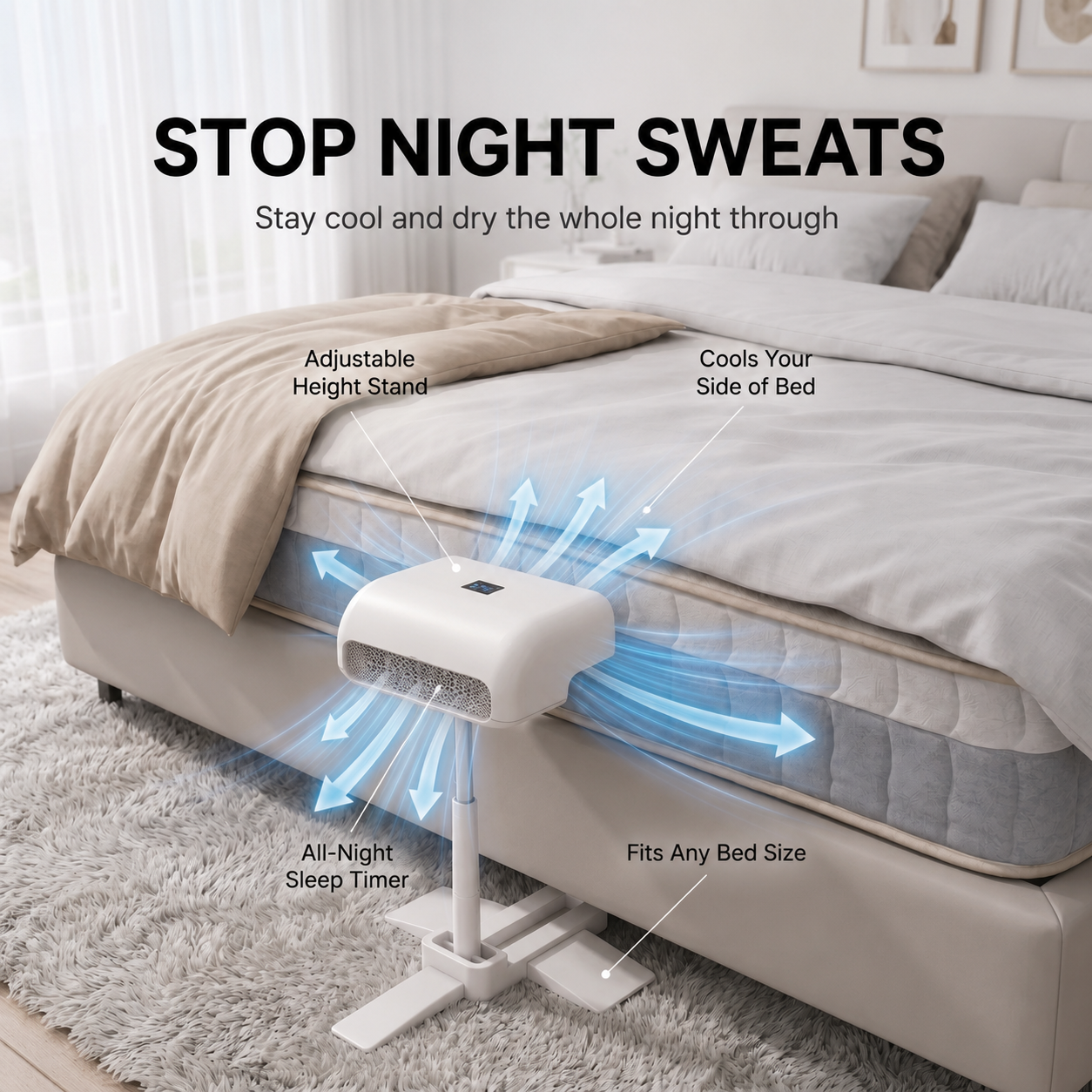 Bed Cooling Fan