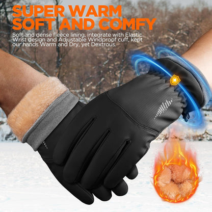 Waterproof and Warm Winter Gloves for Skiing and Snow