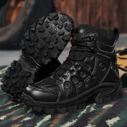 Men's Combat Boots – Waterproof, Slip-Resistant Hiking Boots