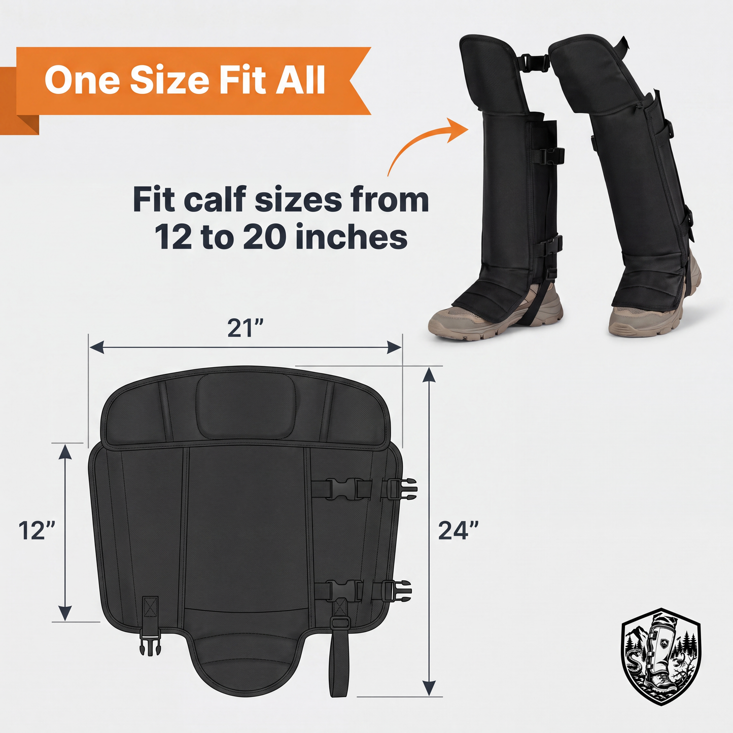 Tactical Leg Gaiters | Protection Against Animal Bites, Thorns & Cacti Buy one, get one free.