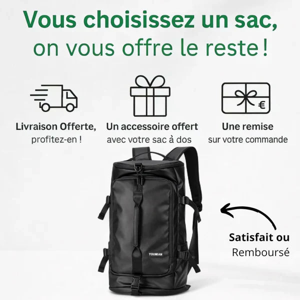 Mochila impermeable de gran capacidad 40L – TrailPro – Mochilas