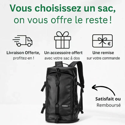 Mochila impermeable de gran capacidad 40L – TrailPro – Mochilas