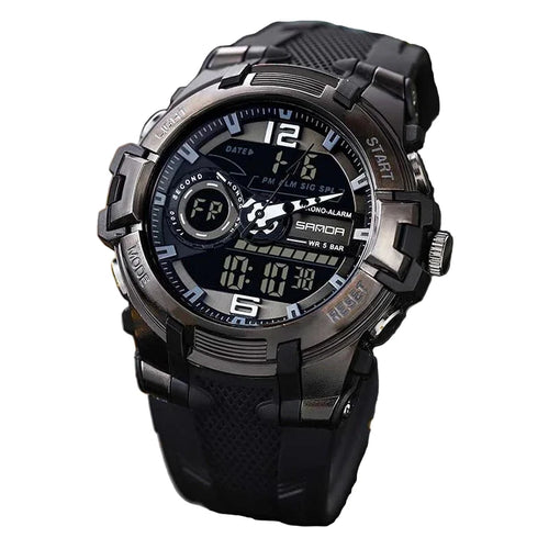 Relógio militar dos homens Sanda, g estilo, marca, esportes, led, digital, 50m, à prova d'água, s choque, para homens