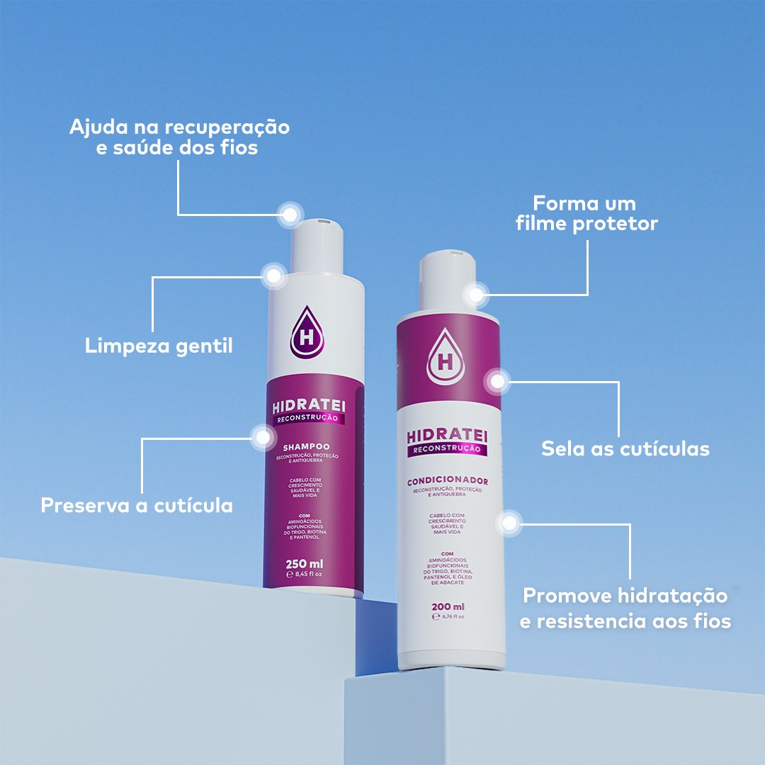 Kit Shampoo e Condicionador Reconstrução