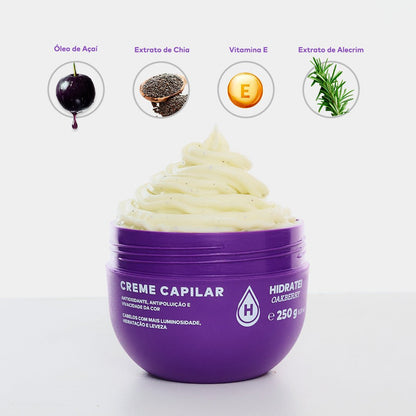 Kit Shampoo + Creme + Condicionador OAKBERRY