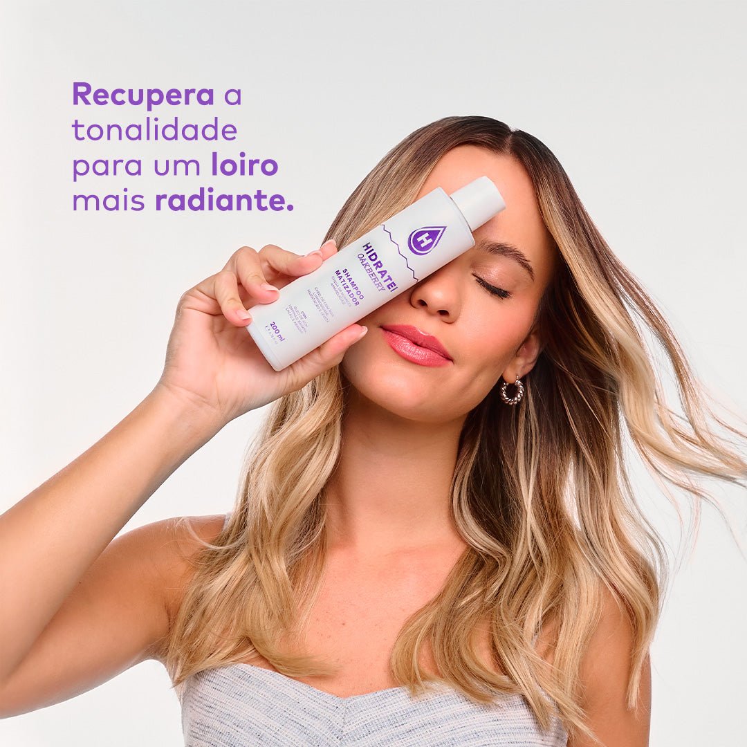 Kit Shampoo Matizador + Creme + Condicionador OAKBERRY