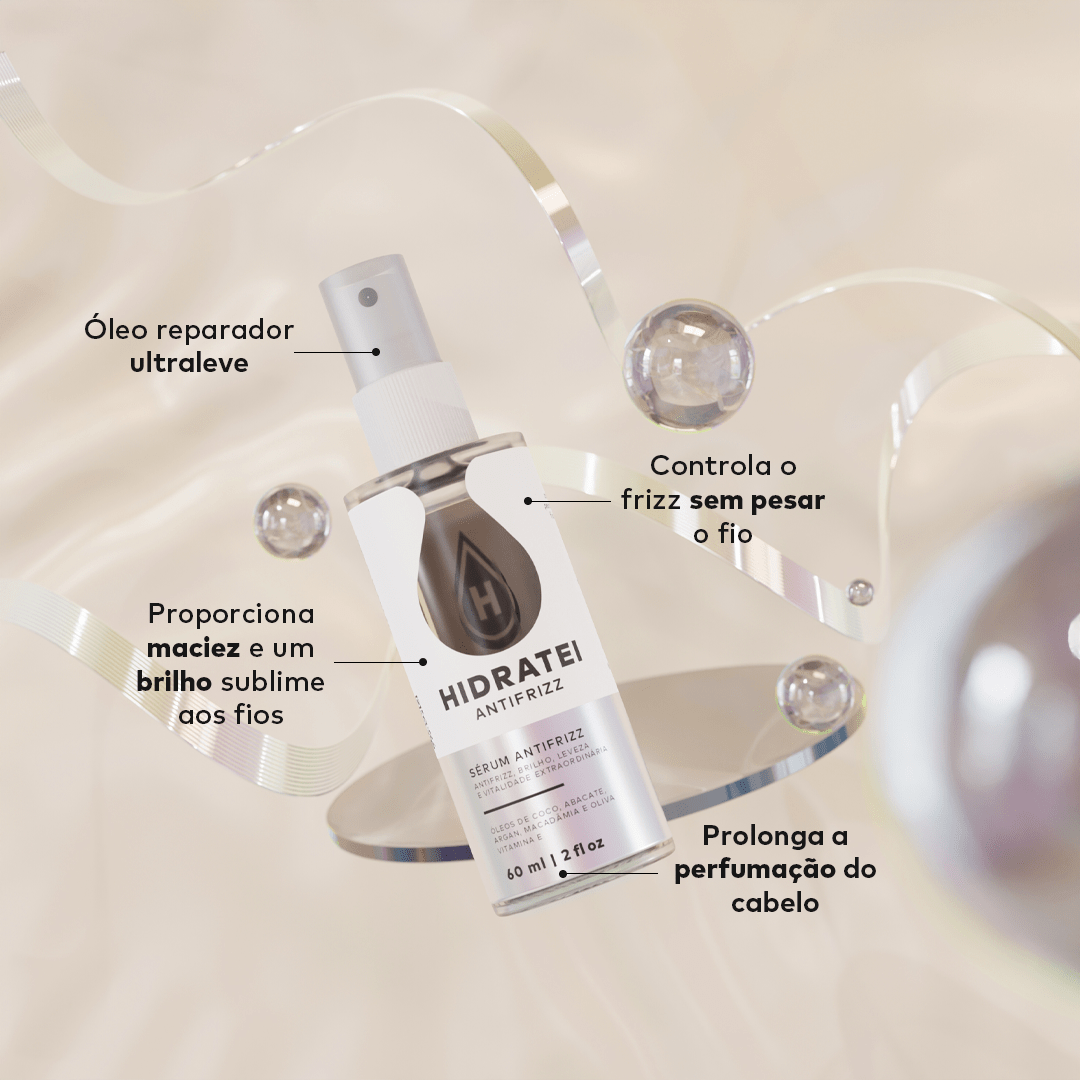 Kit Óleos Capilares Hidratei – Hidratação, Nutrição e Antifrizz