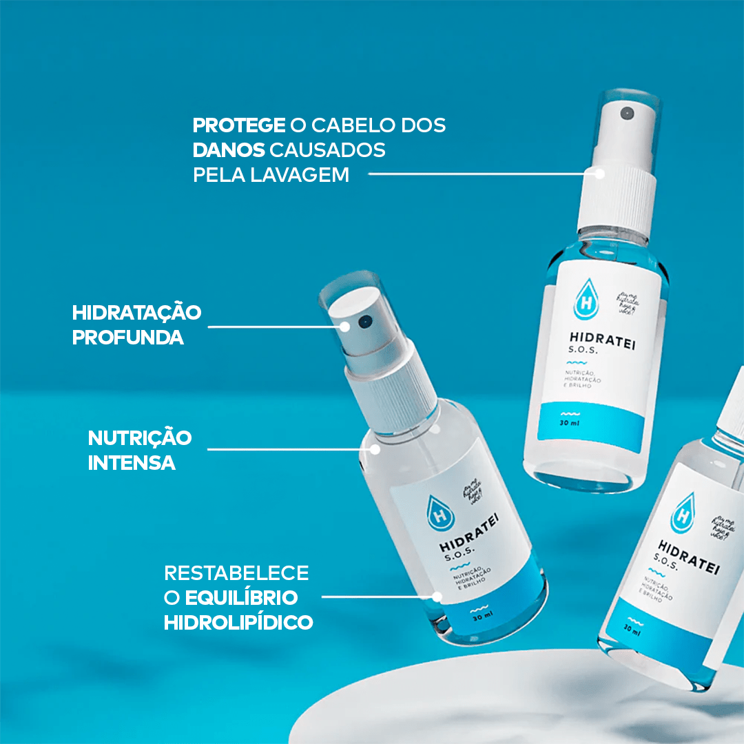 Kit Leave-in + SOS + SHRP (Ganhe Cronograma Capilar) Edição Limitada